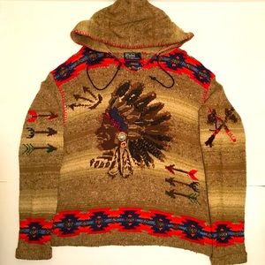 Polo hand knitted Indian hoodie